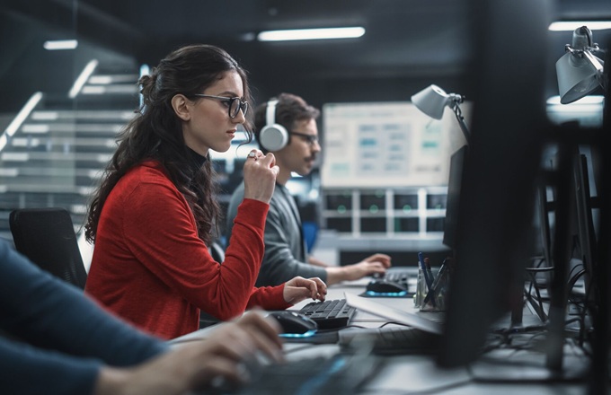 Imagen de empleados trabajando