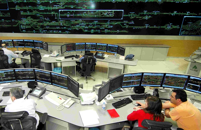 Sala de control del Adif