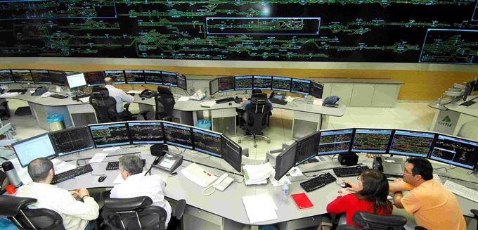 Sala de control del Adif