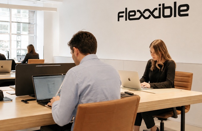 Representación de una oficina de Flexxible