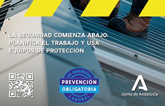 Campaña para prevenir las caídas en altura desde cubiertas ligeras