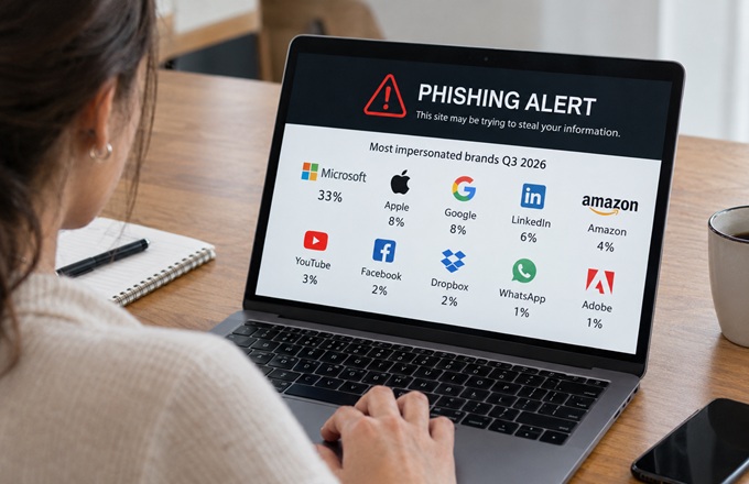 Microsoft, Apple y Google, las marcas más suplantadas en los ataques de phishing del tercer trimestre de 2026