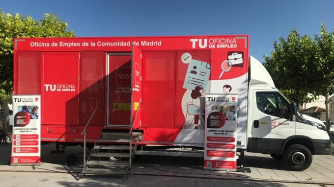 Empleabús, oficina de empleo móvil de la Comunidad de Madrid