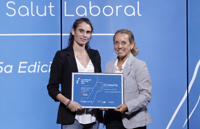  Anna Llorella, CEO de Sweanty, recoge el galardón