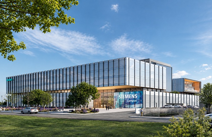 Render de la nueva sede de Siemens en Madrid