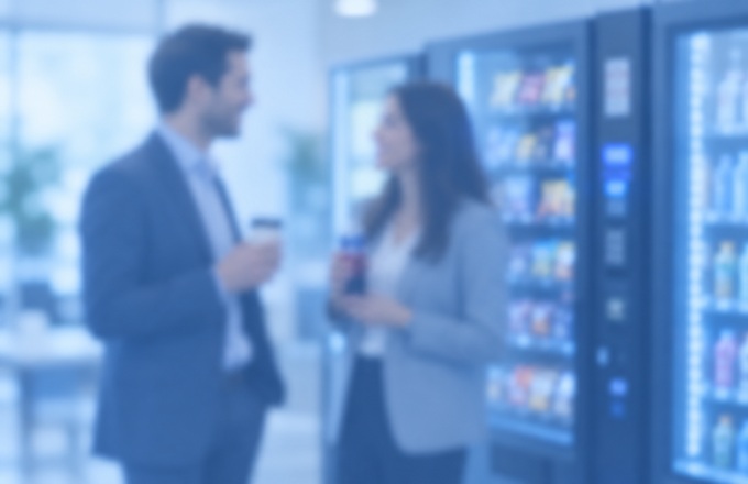 Profesionales en un área de vending