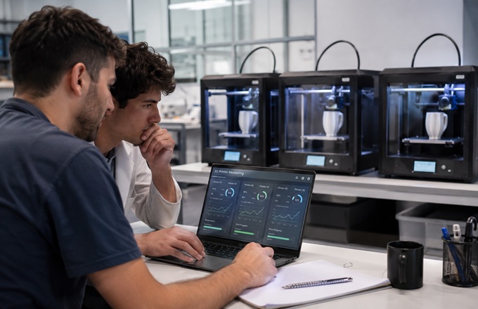 Impresoras 3D en un laboratorio