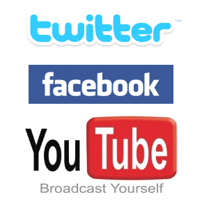 twitter facebook youtube