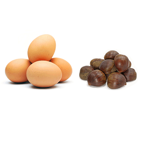 huevo castaña
