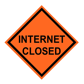 internet cerrado